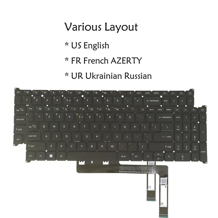 Clavier d'ordinateur portable AZERTY français américain pour Acer Aspire A317-54 A317-54G A317-55P A517-53 A517-53G A517-58M A517-58GM