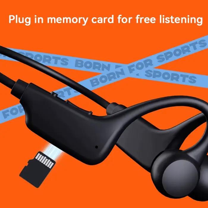 Casque à conduction osseuse IPX8 MP3 32 Go Bluetooth 5.3 sans fil pour la natation avec microphone étanche pour l'exercice et le fitness 2026