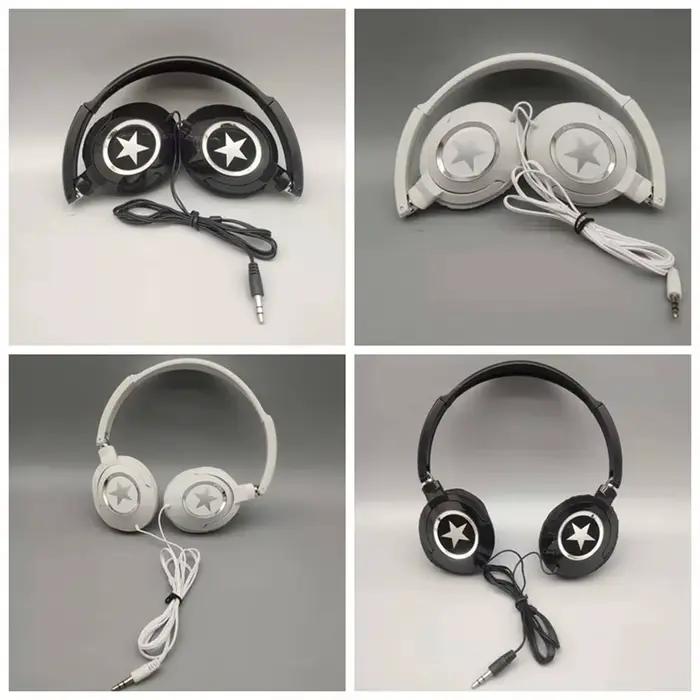 Casque filaire flexible HiFi Sound Music
