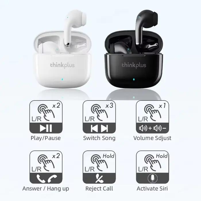 Choix Lenovo LP40 Pro TWS Bluetooth écouteurs contrôle tactile musique Sport casque réduction du bruit