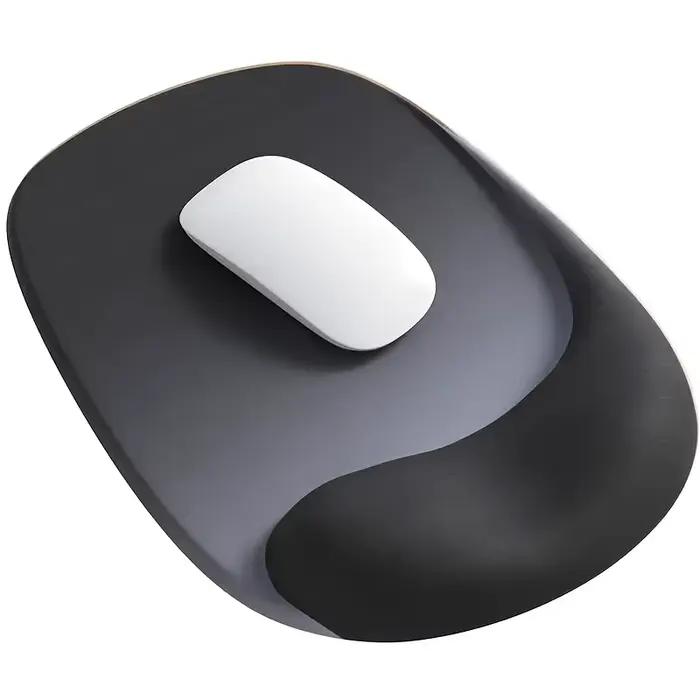 Tapis de souris ergonomique avec support de poignet en gel – Tissu Lycra de qualité supérieure