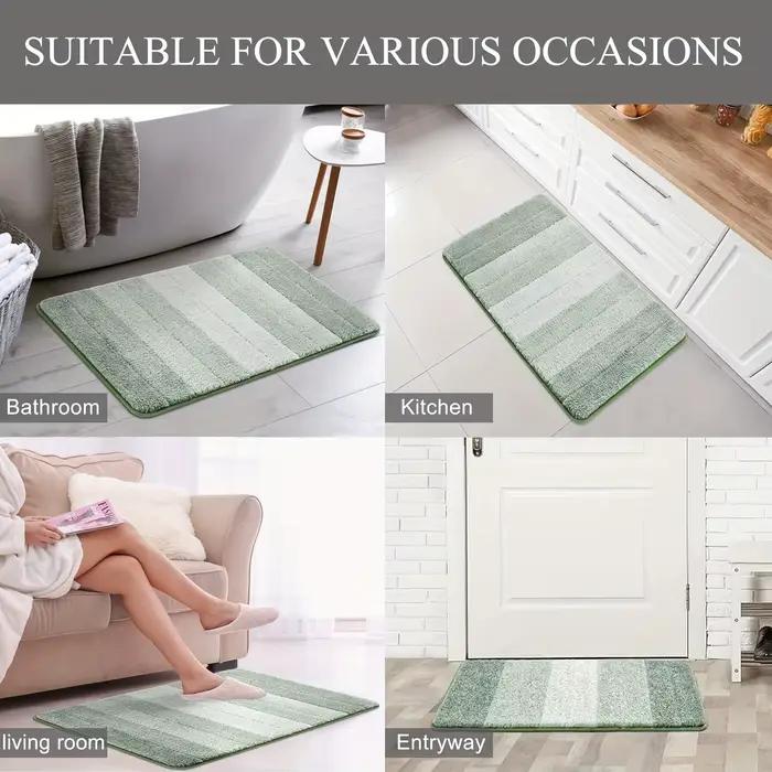 Tapis de salle de bain antidérapant, Ultra doux, pour douche, lavable en Machine, pour chambre à coucher, salon, porte
