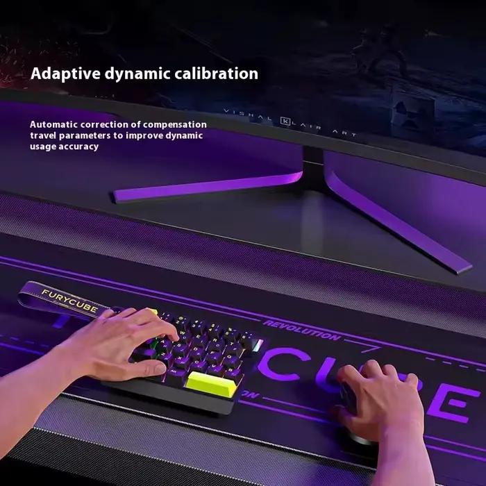Clavier mécanique Furycube M30HE interrupteur magnétique personnalisable avec effets lumineux RVB pour joueurs e-sports et professionnels occcasions spéciales