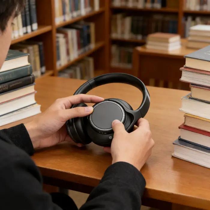 Casque sans fil ANC à réduction de bruit active