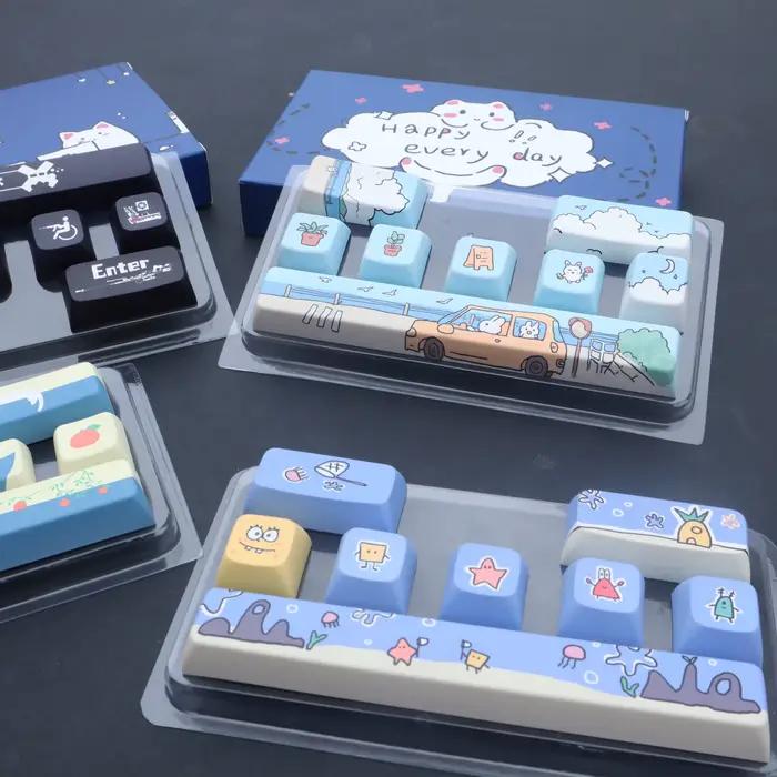 Capuchons de touches de barre d'espace PBT Enter 6.25U