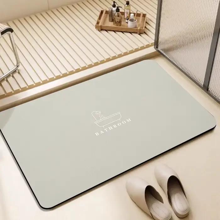 Tapis de sol absorbant pour salle de bain Simple, boue de diatomée douce, antidérapant, à séchage rapide, tapis de toilette