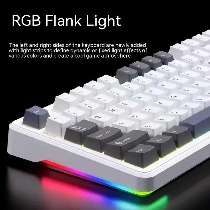 AULA F87 Pro clavier mécanique 2.4g/Usb/Bluetooth Tri Mode sans fil 87 touches Rgb Pbt joint 5 couches silencieux touche complète sans Impact