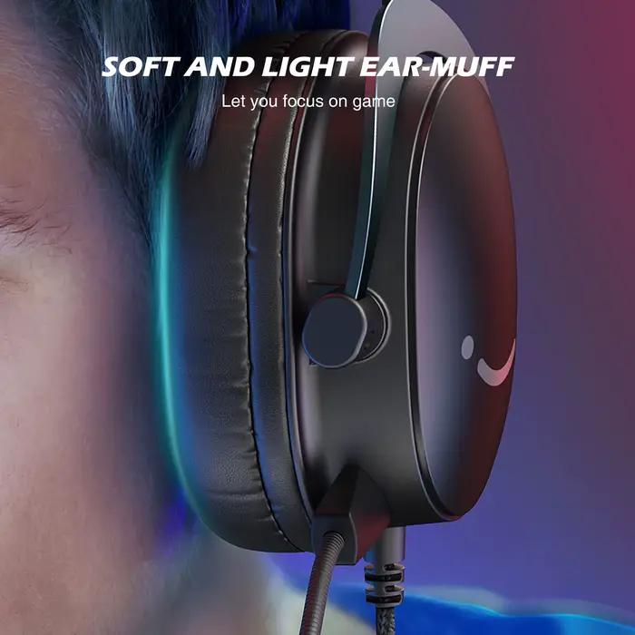 Casque FIFINE écouteurs intra-auriculaires cuir son surround 7.1 volume contrôles PC MAC PS4 PS5 gaming musiciens occasionnels