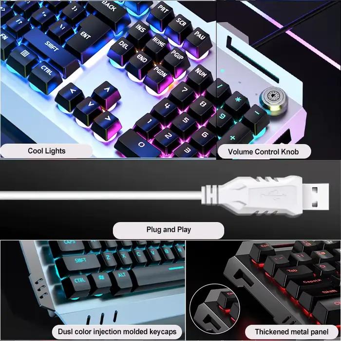 Clavier de jeu silencieux filaire EWEADN