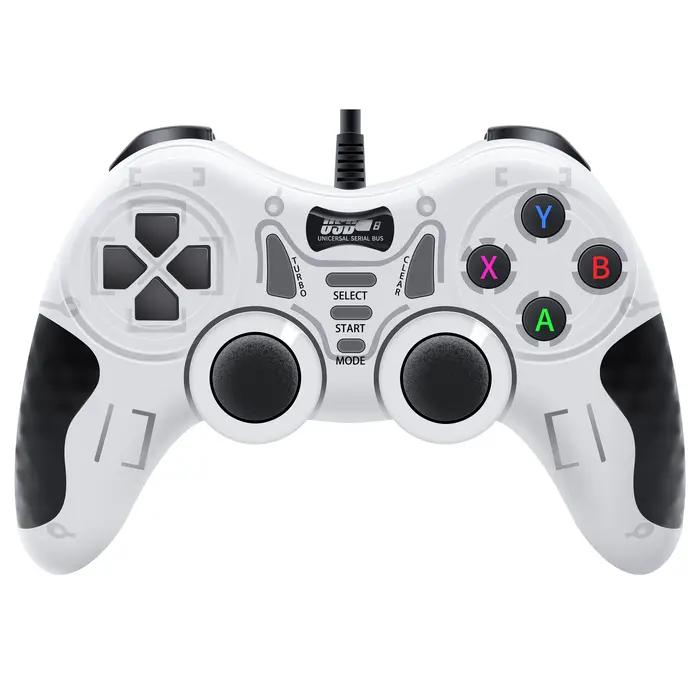 Manette de jeu noire et blanche