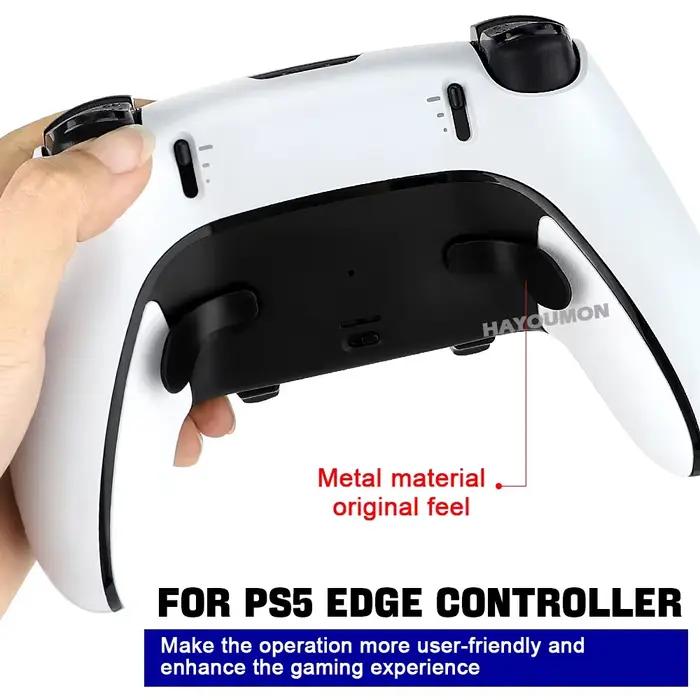 5 COULEURS - Boutons arrière en métal de remplacement professionnels pour manette de jeu PS5 Edge Elite - Console de jeu