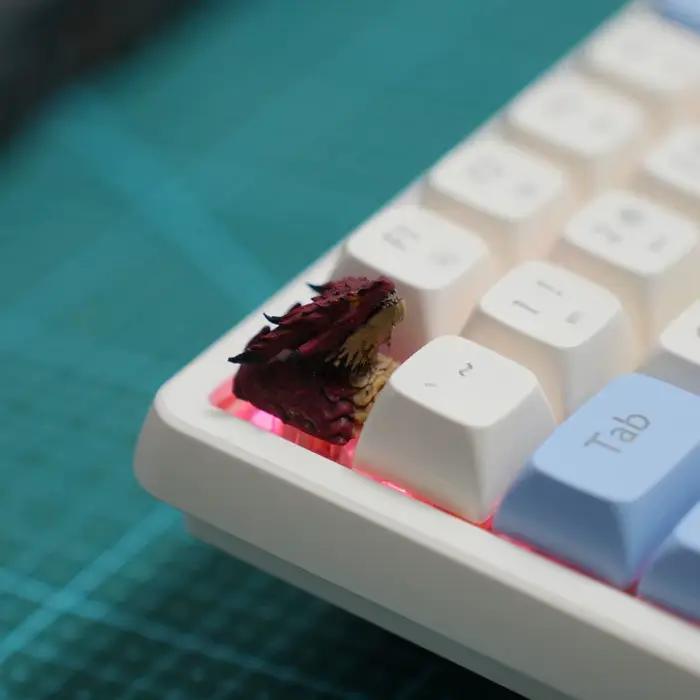 Capuchons de touches personnalisés en résine Dragon Monster Hunter pour clavier mécanique