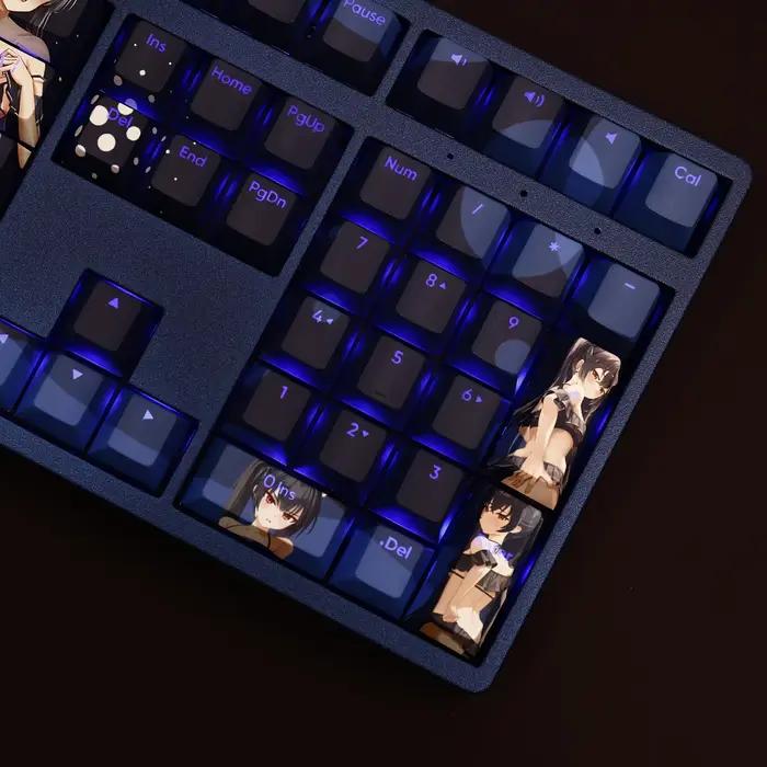 Kuromi Serika Blue Archive Game PBT Keycaps