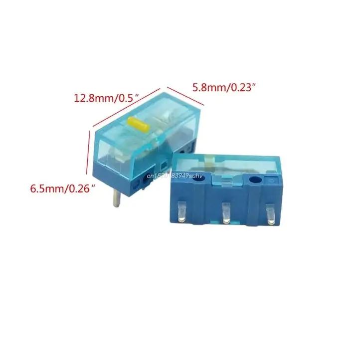 Micro bouton de souris transparent bleu