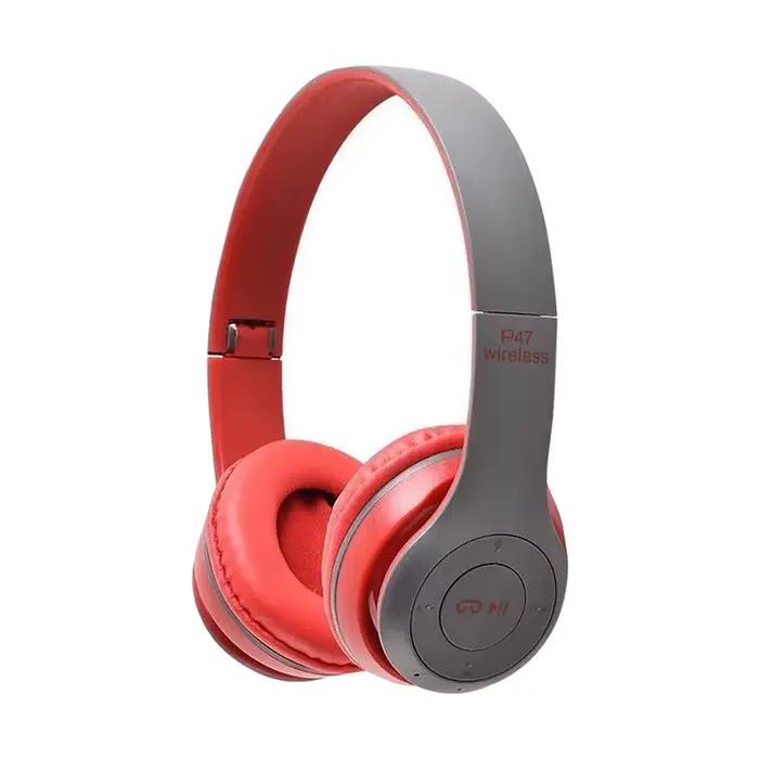 P47 écouteurs sans fil 5.0 Bluetooth casque pliant série HiFi stéréo basse sport jeu