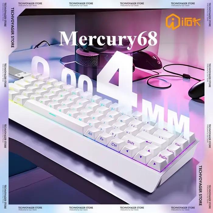 IROK Carotmas Mercury68 clavier mécanique à interrupteur magnétique 8K 68 touches RT0.004mm