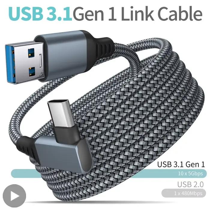 Câble de liaison 3 6 5M USB A vers Type C pour Oculus Quest 2 Quest2