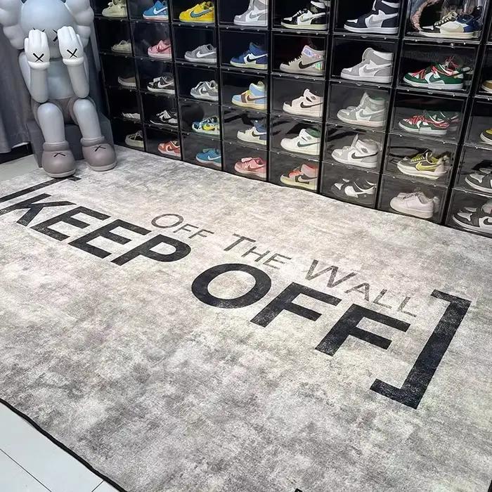 VIKAMA mode tapis chambre salon tendance personnalité créative garçons appartement chaussure mur chevet sale décoration