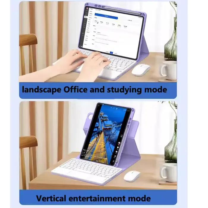 Pour Xiaomi Pad 7 7 Pro 11,2 pouces 2023 Mipad 6Pro 11 pouces 5 Pro pour Redmi Pad SE 11 pouces 2023 360 °   Étui de clavier rotatif avec couvercle rabattable