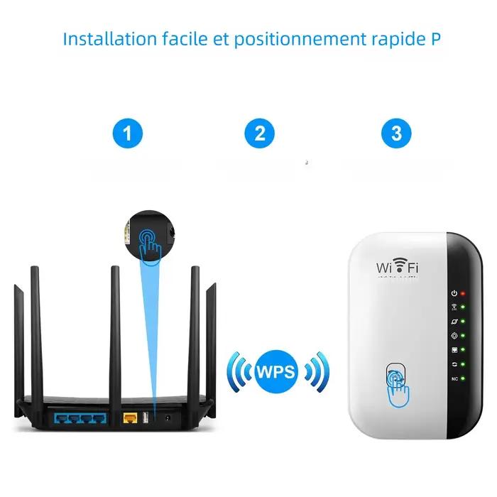 Répéteur WiFi sans fil 300Mbps amplificateur d'extension