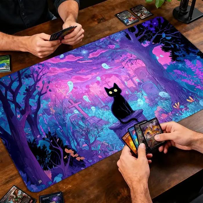 Tapis de jeu MTG style néon