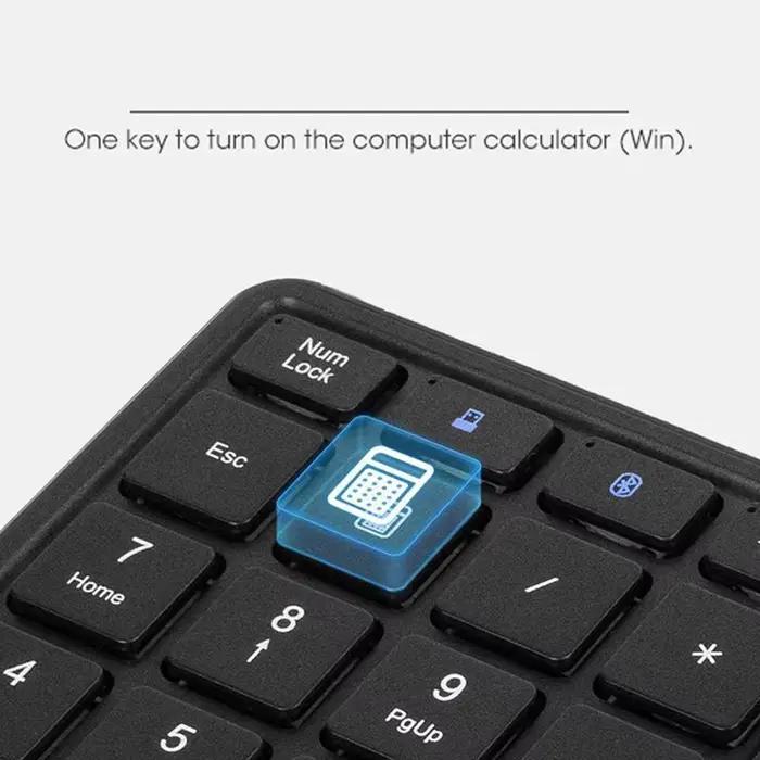 Clavier numérique USB + Bluetooth avec pavé tactile