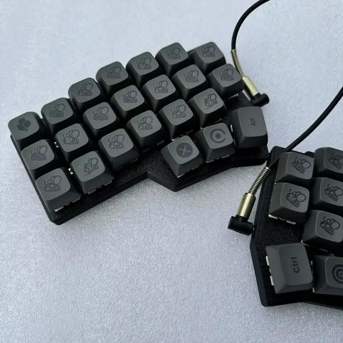 Corne V4.1 Kit de clavier divisé Support QMK/VIAL filaire rvb personnalisé HotSwap klaxon ergonomique v4.1 conception claviers main gauche et droite
