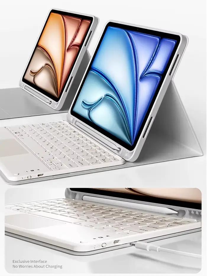 Clavier sans fil et souris Magic pour iPad Pro 13 11, étui M5 M4 2026 M3 Air 13 11 5 4 10.2 9 8 7 Génération, clavier Bluetooth