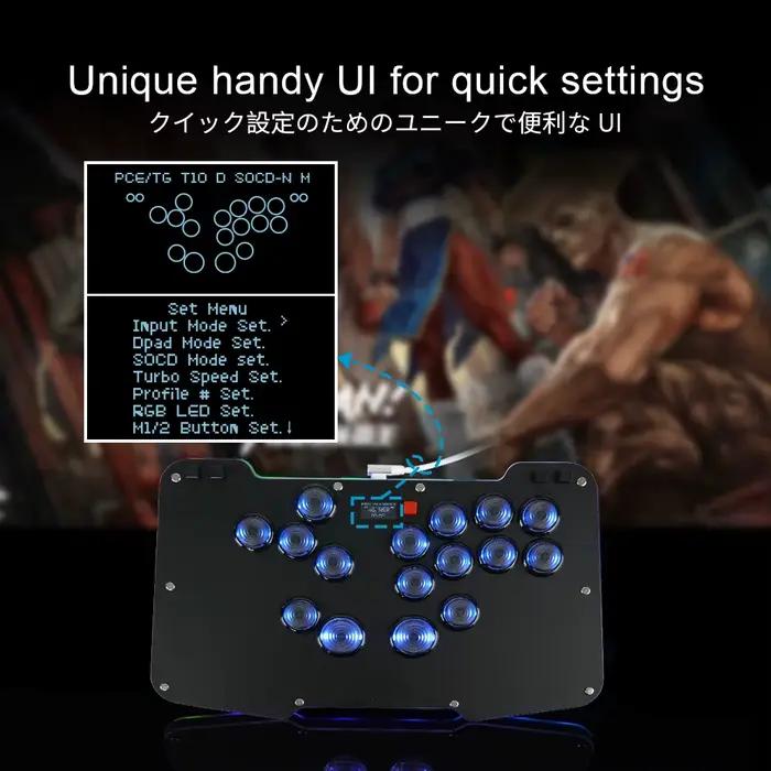 Contrôleur ergonomique sans levier Duelpad Zen16 basé