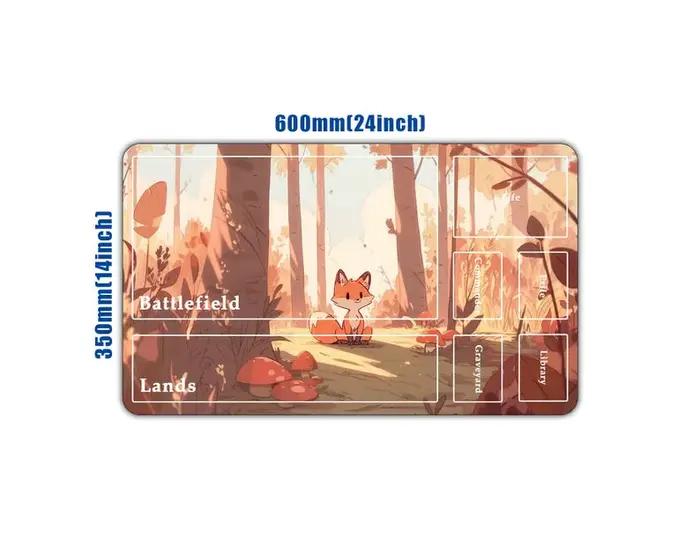 Tapis de jeu mignon renard 24 "x 14"