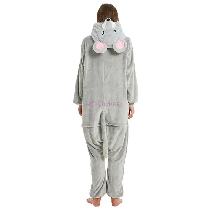 Souris grise Kigurumi Onesies adulte pyjamas ensemble femmes Animal une pièce Cosplay souris Homewear combinaisons Costume