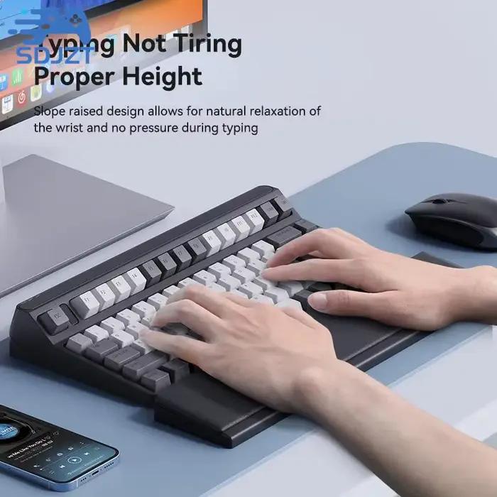 Support ergonomique en mousse à mémoire de forme souple pour clavier