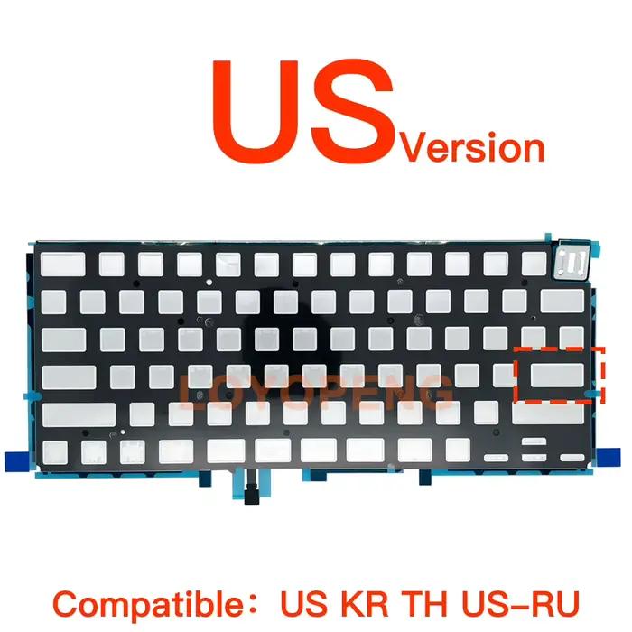 Clavier pour Macbook Pro 14'' 16'' M1 M2 A2442 A2779 avec rétroéclairage