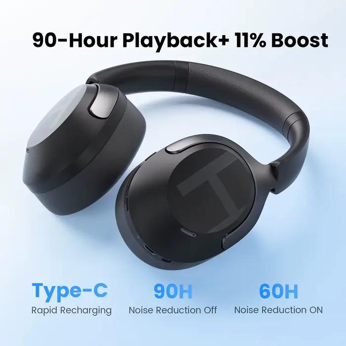 Casque sans fil HAYLOU S40 ANC avec réduction de bruit de 50 dB