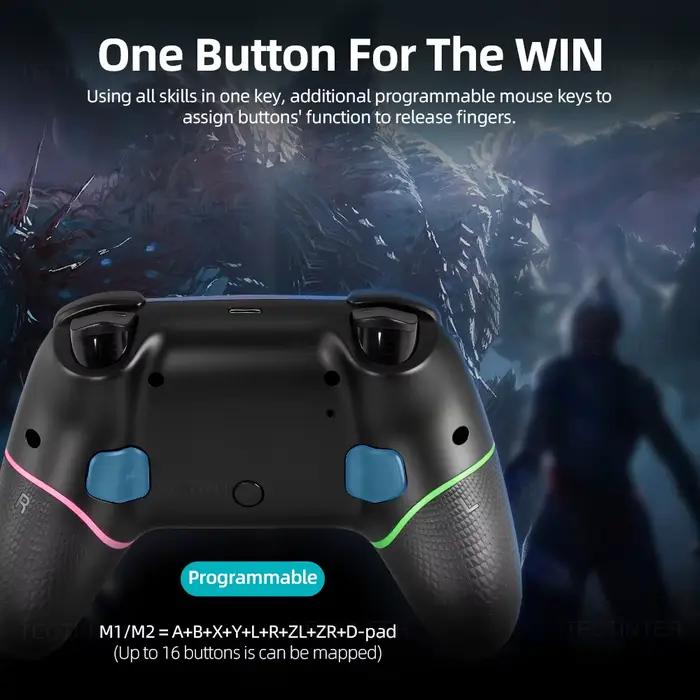 Contrôleur Bluetooth sans fil pour Nintendo Switch 2/PS3/PS4