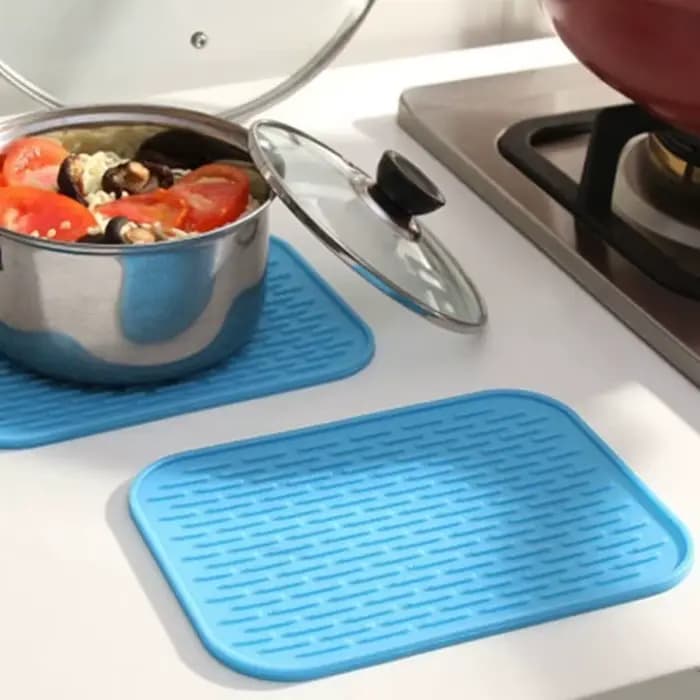[Mat rond antidérapant résistant à la chaleur] Silicone multifonctionnel et durable