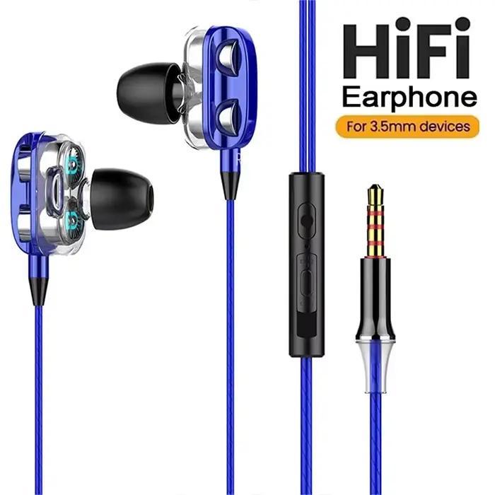 Écouteurs intra-auriculaires VORILYNEX stéréo Hi-Fi pour jeux vidéo et course à pied antibruit compatibles iOS et Android