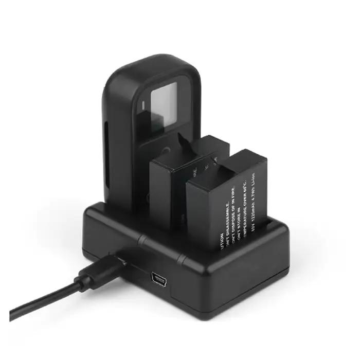 Nouveau 3 en 1 pour GoPro Hero 6 7 8 batterie + chargeur à distance 3 voies + Hero 6 7 5 télécommande Wifi intelligente étanche pour accessoire GoPro