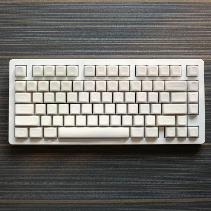 KBDiy 142 touches PBT blanc translucide Keycaps 60% 70% SA profil Double Shot Keycap personnalisé pour jeu de clavier mécanique pour 64 75