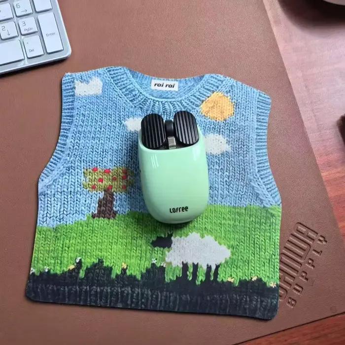 Dessin animé pull en forme de tapis de souris Kawaii clavier