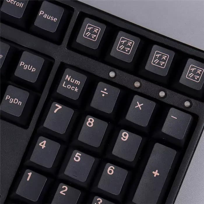Inukuma Cherry – capuchons de touches de clavier personnalisés, 130/23 touches, PBT, pour clavier mécanique MX Switch, Version JP