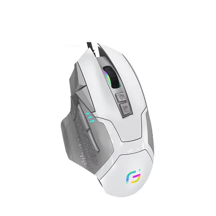 Souris de jeu filaire 12000 DPI programmation Macro rétro-éclairage RVB conception ergonomique clé de feu e-sport pour joueurs professionnels et amateurs