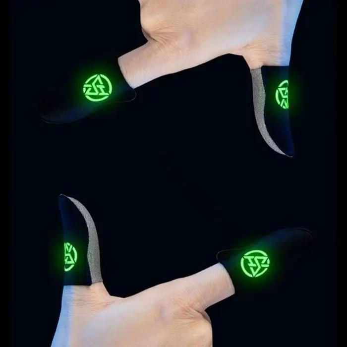 Manchons doigt jeu pour téléphone, gants contrôleur main jeu pouce 2x XX9A