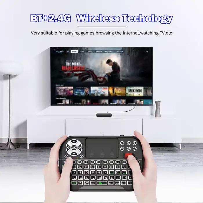 Mini clavier sans fil BT QWERTY avec pavé tactile