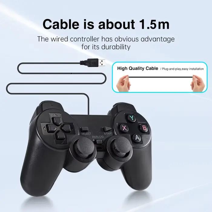 Manette de jeu USB filaire pour PS3