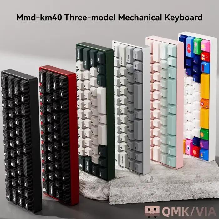 MMD KM40 clavier mécanique sans fil Tri-mode joint torique échangeable à chaud concepteur personnalisé 40% aluminium