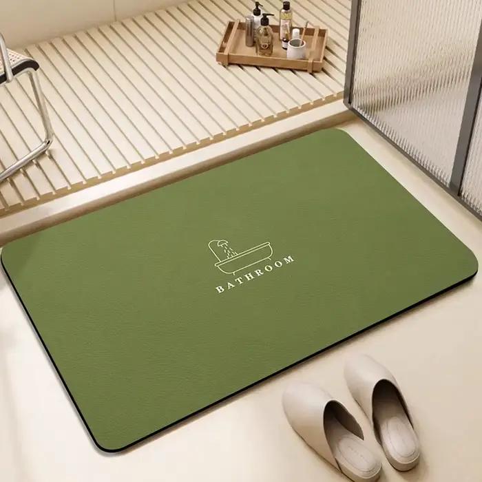 Tapis de sol absorbant pour salle de bain Simple, boue de diatomée douce, antidérapant, à séchage rapide, tapis de toilette
