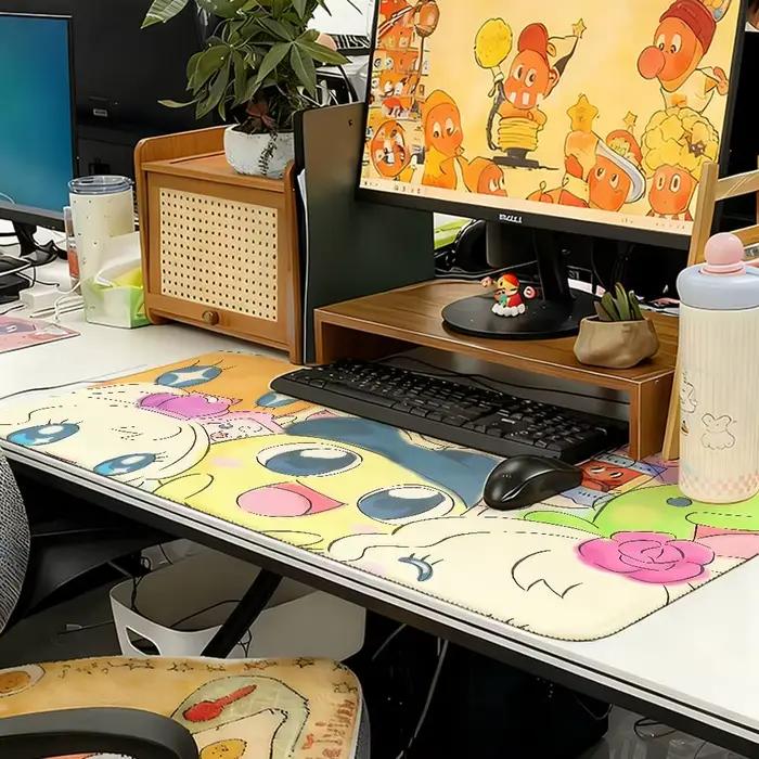 Tapis de souris T-Tamagotchis design moderne élégant pour bureau grande taille couleurs variées amélioration de la productivité et de la précision pour travailleur professionnel graphiste développeur