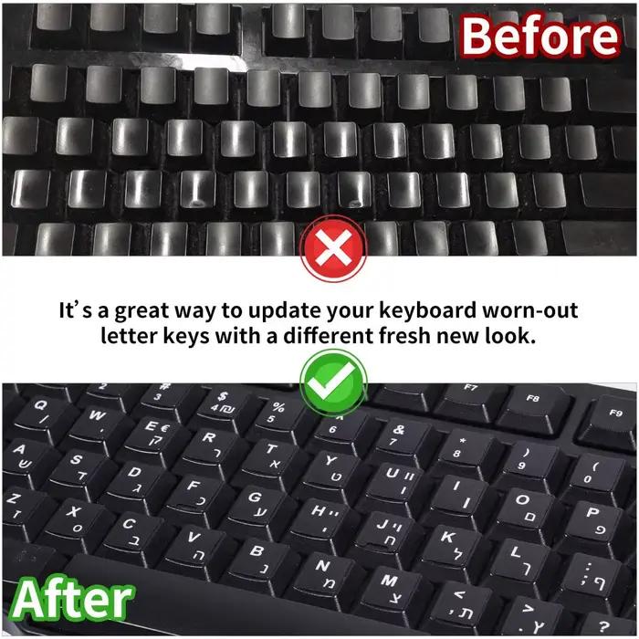Autocollants de clavier pour ordinateur portable et de bureau