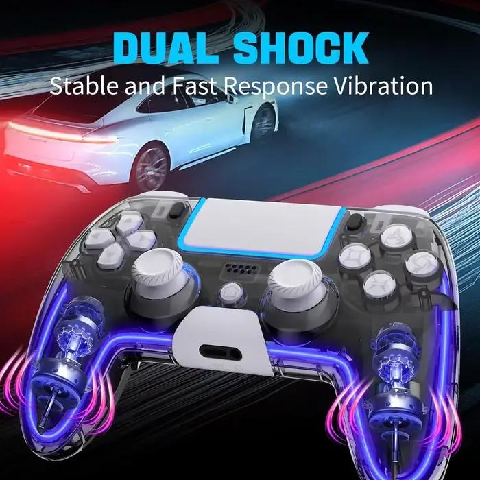 Manettes Saitake pour PS4 Personnalisation RVB Joystick Hall 3D Confort Ergonomique Jeu Immersif Occasions Spéciales